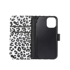 Estuche de cuero con tapa horizontal y estam...