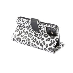 Estuche de cuero con tapa horizontal y estam...