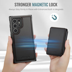 JEEHOOD J05 Funda de teléfono de cuero RFID ...