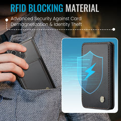 JEEHOOD J05 Funda de teléfono de cuero RFID ...