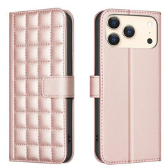Funda para teléfono de cuero con textura cua...