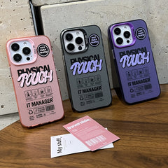 Estuche para teléfono esmerilado de doble ca...