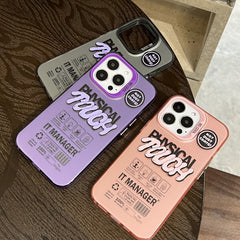 Estuche para teléfono esmerilado de doble ca...