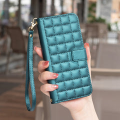 Funda para teléfono de cuero con textura cua...