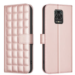Funda para teléfono de cuero con textura cua...