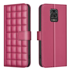 Funda para teléfono de cuero con textura cua...