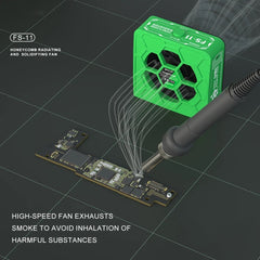 Mijing FS-11 Enfriamiento + Curado UV + Ventilador de extracción de humo