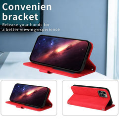 Funda de cuero para teléfono con botones de ...