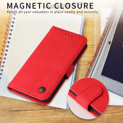 Funda de cuero para teléfono con botones de ...