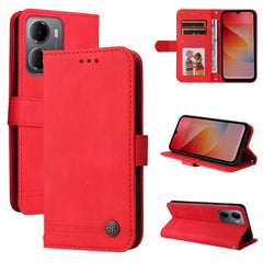 Funda de cuero para teléfono con botones de ...