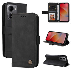Funda de cuero para teléfono con botones de ...
