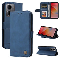 Funda de cuero para teléfono con botones de ...