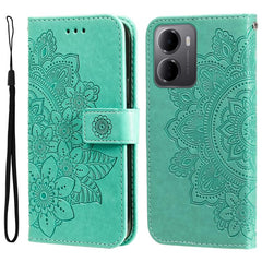 Funda para teléfono de cuero con estampado d...