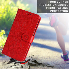 Funda para teléfono de piel con girasoles en...