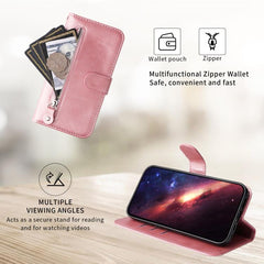 Funda para teléfono de cuero con cremallera ...