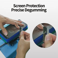 Placa de protección para quitar el pegamento...