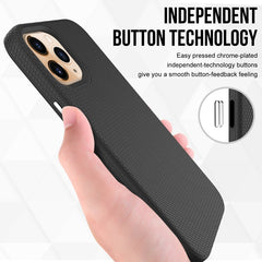 Funda TPU + PC con textura de armadura trian...