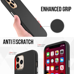Funda TPU + PC con textura de armadura trian...