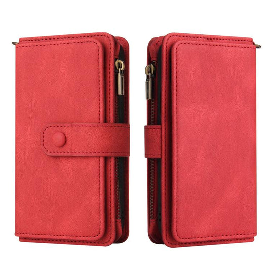 Funda de cuero para teléfono con cremallera ...