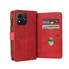 Funda de cuero para teléfono con cremallera ...