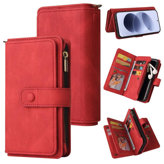 Funda de cuero para teléfono con cremallera ...
