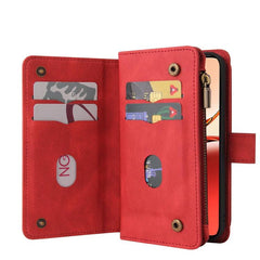 Funda de cuero para teléfono con cremallera ...