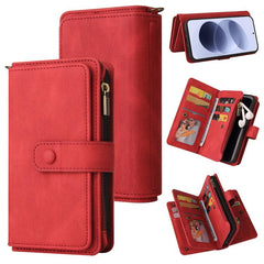 Funda de cuero para teléfono con cremallera ...
