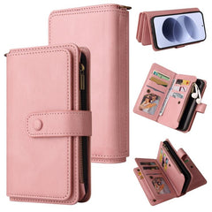 Funda de cuero para teléfono con cremallera ...