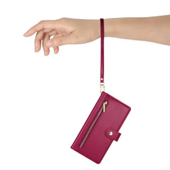Cartera con cremallera y nueve ranuras para ...