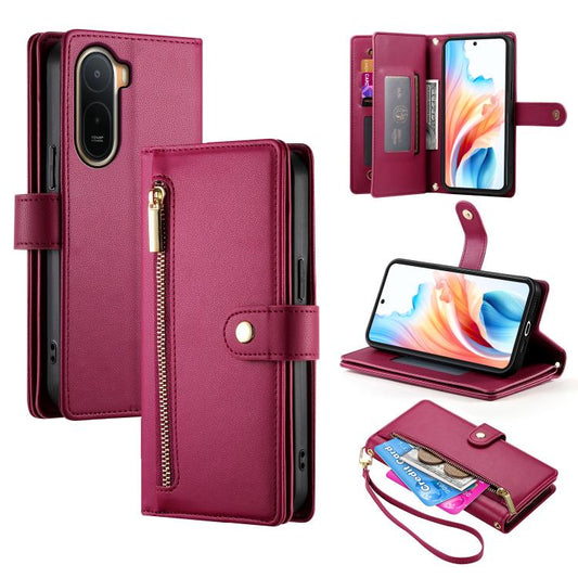 Cartera con cremallera y nueve ranuras para ...