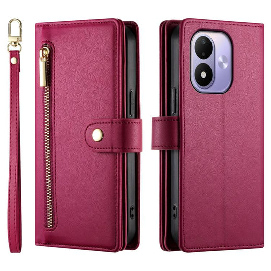 Cartera con cremallera y nueve ranuras para ...