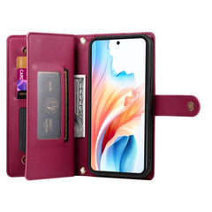Cartera con cremallera y nueve ranuras para ...