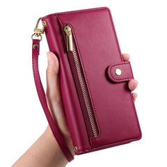 Cartera con cremallera y nueve ranuras para ...