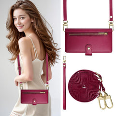 Cartera con cremallera y nueve ranuras para ...