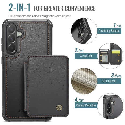 Estuche de cuero RFID para teléfono con esti...