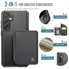 Estuche de cuero RFID para teléfono con esti...