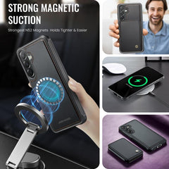 Estuche de cuero RFID para teléfono con esti...