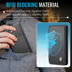 Estuche de cuero RFID para teléfono con esti...