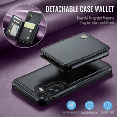 Estuche de cuero RFID para teléfono con esti...