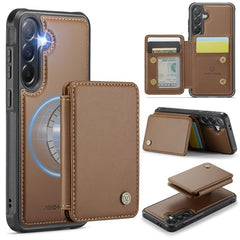 Estuche de cuero RFID para teléfono con esti...