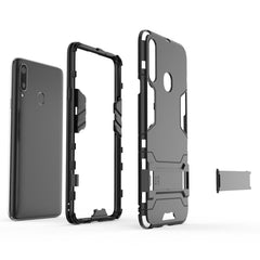Para Samsung Galaxy A20s PC + TPU Estuche a prueba de golpes con soporte