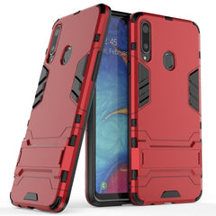 Para Samsung Galaxy A20s PC + TPU Estuche a prueba de golpes con soporte