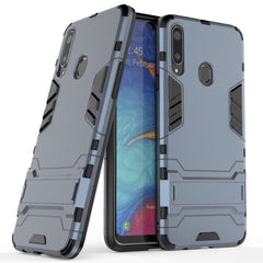 Para Samsung Galaxy A20s PC + TPU Estuche a prueba de golpes con soporte