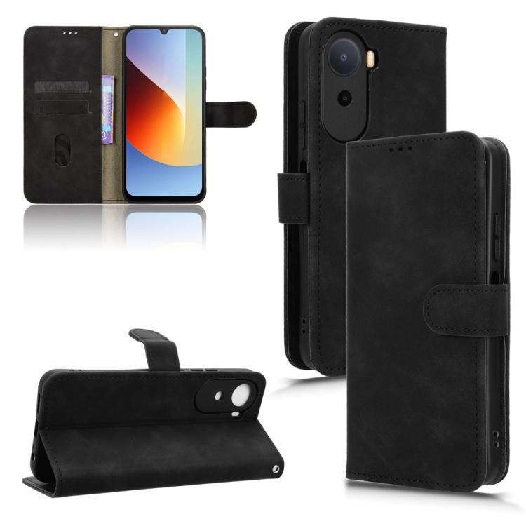 Funda de teléfono de cuero con tapa magnétic...
