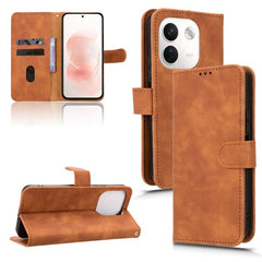Funda de teléfono de cuero con tapa magnétic...