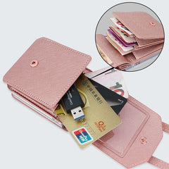 Estuche para teléfono de PU con billetera es...