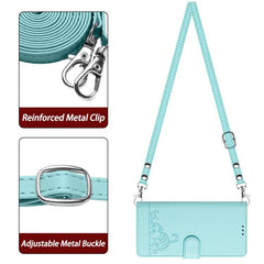 Funda para teléfono de cuero RFID con estamp...