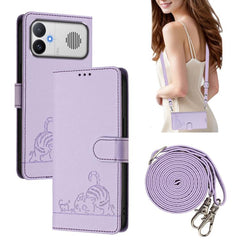 Funda para teléfono de cuero RFID con estamp...