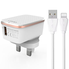 Cargador rápido USB LDNIO A1204Q QC3.0 de 18...