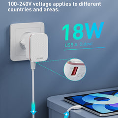 Cargador rápido USB LDNIO A1204Q QC3.0 de 18...